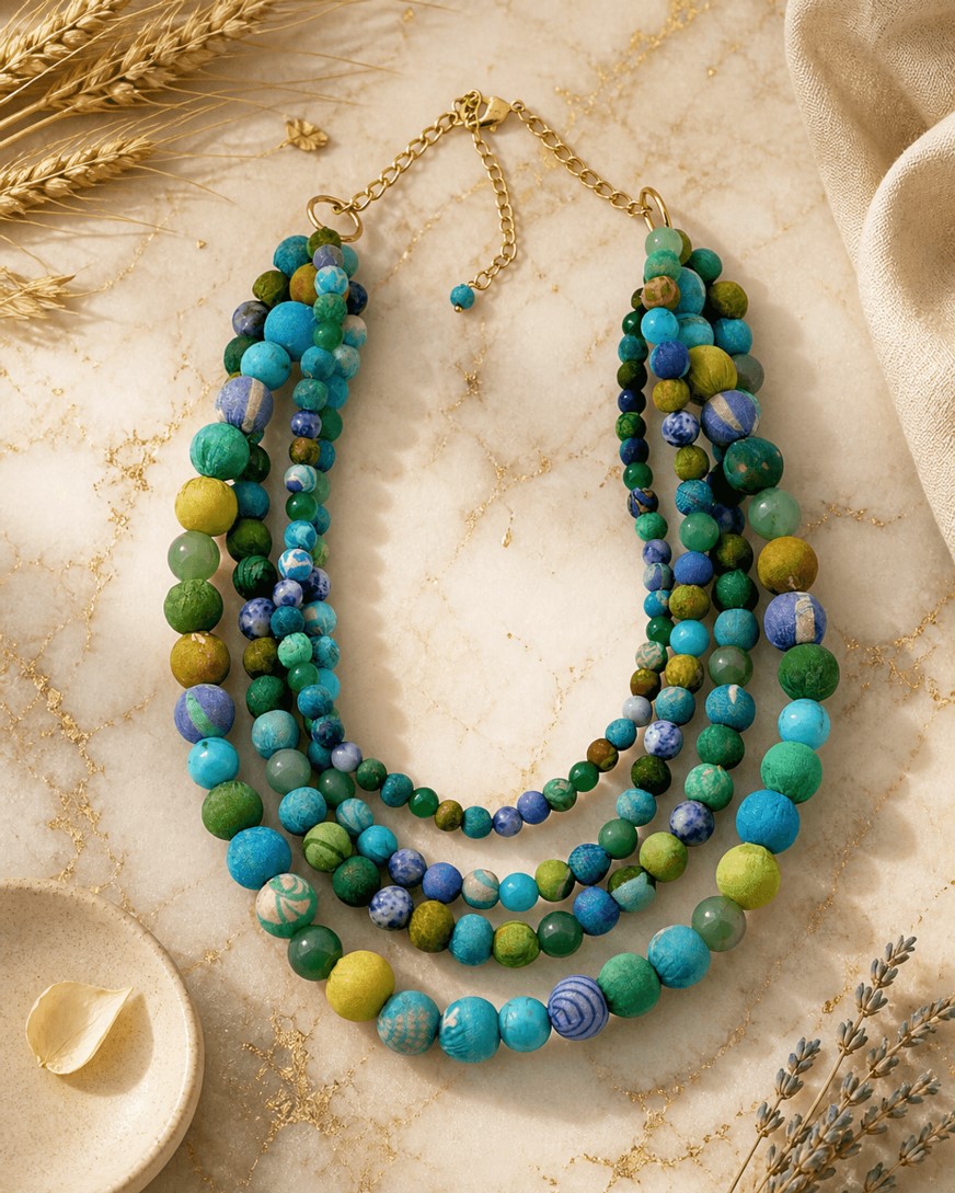 Beaded Statement Necklace