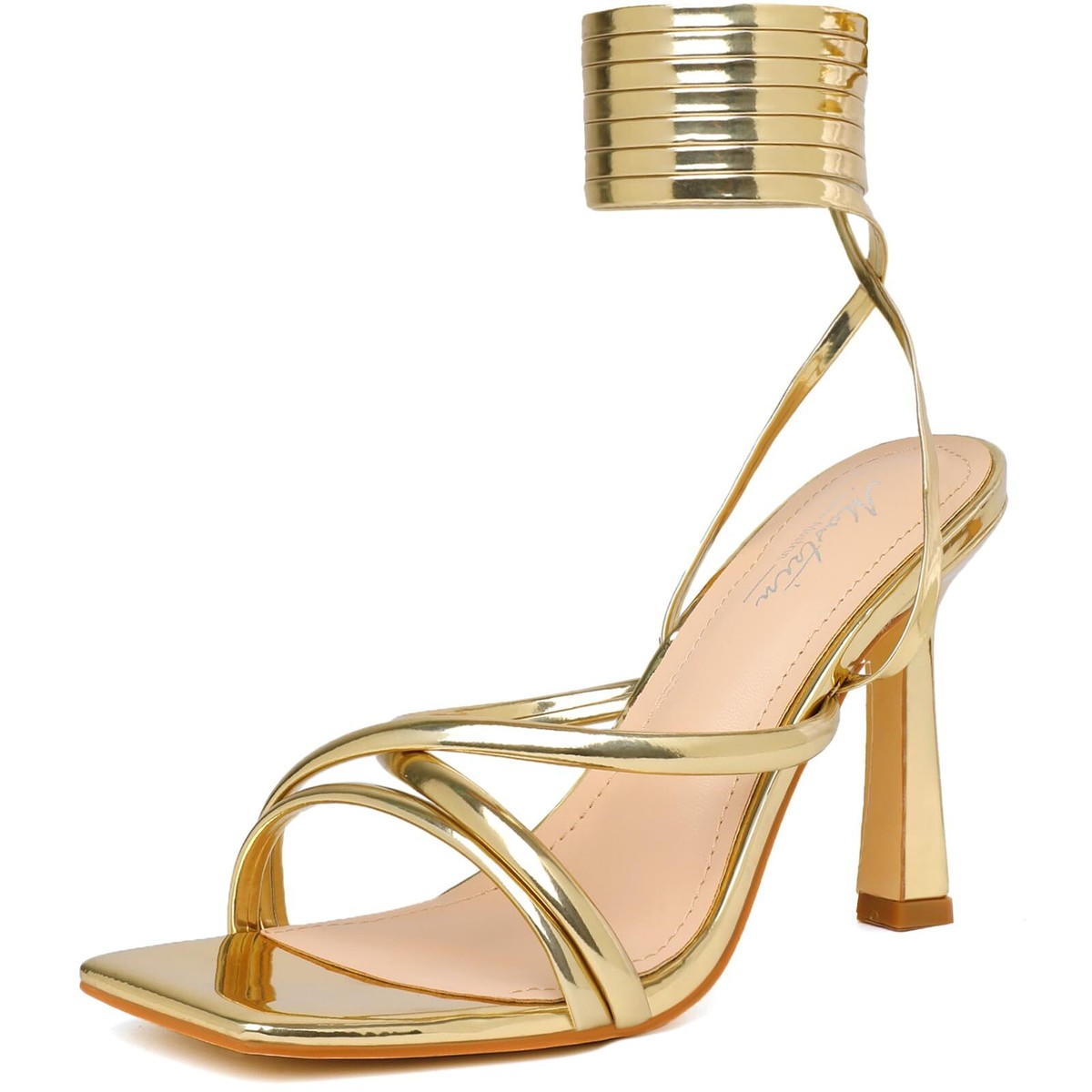 Gold Strap Heels